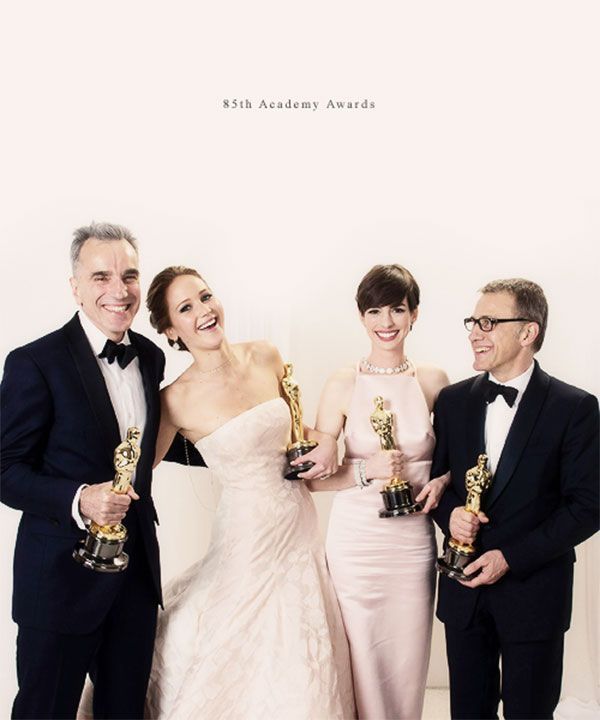 Best Actor : Daniel Day-Lewis // Best Actress : Jennifer Lawrence // Best Suppor