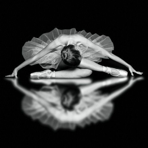 Black and white ballerina by rosa