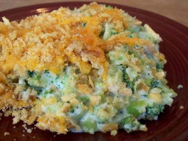 Broccoli Casserole With Cream Cheese.  No cream of anything soup.