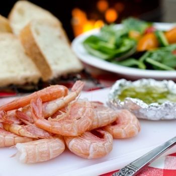 Camping Recipes: Prawns With Lemon Garlic Butter