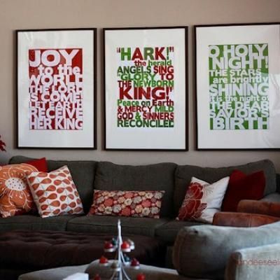 #Christmas Song Art {Christmas Song} #DIY Look for these in my house! Cannot say