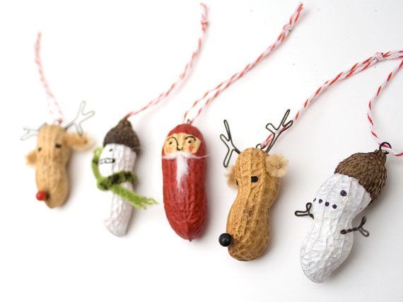 Christmas peanut crafts