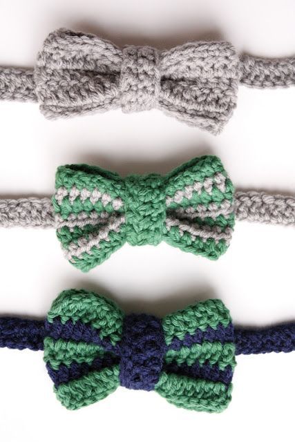 Crochet bow ties!!