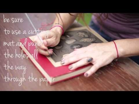 DIY  Craft Embroidered Vintage Book Pages – Super Easy