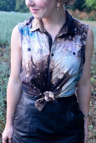 DIY: How to Make a Christopher Kane-Inspired Galaxy Shirt