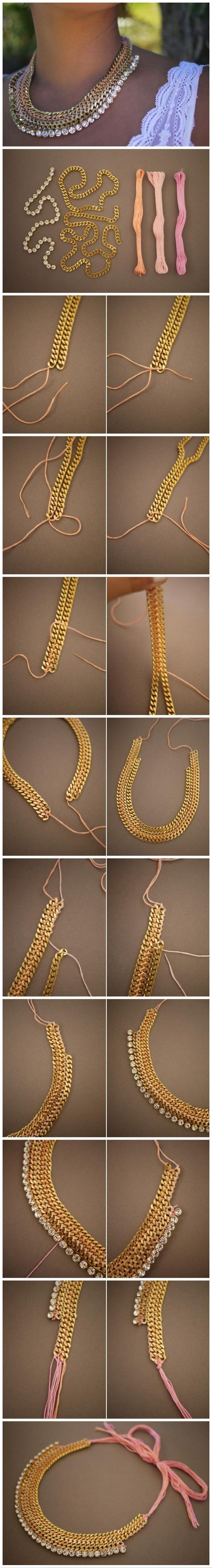 DIY necklace #tutorial