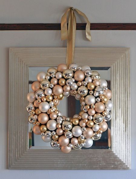 Dishfunctional Designs: Vintage Christmas Ornament Wreaths