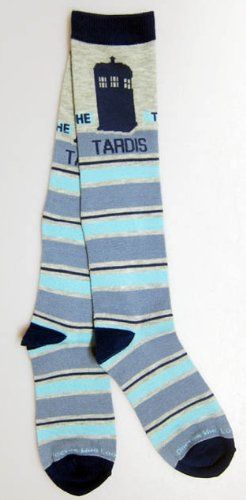 Doctor Who Knee Tardis Stripe Knee High Socks « Shoe Adds for your Closet