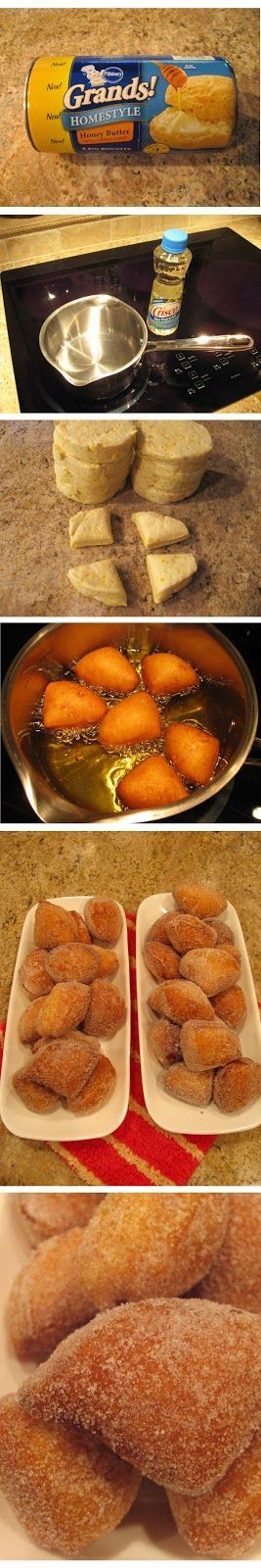 Easy Biscuit Doughnuts