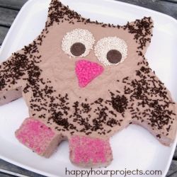 Easy Owl Cake by happyhourprojects