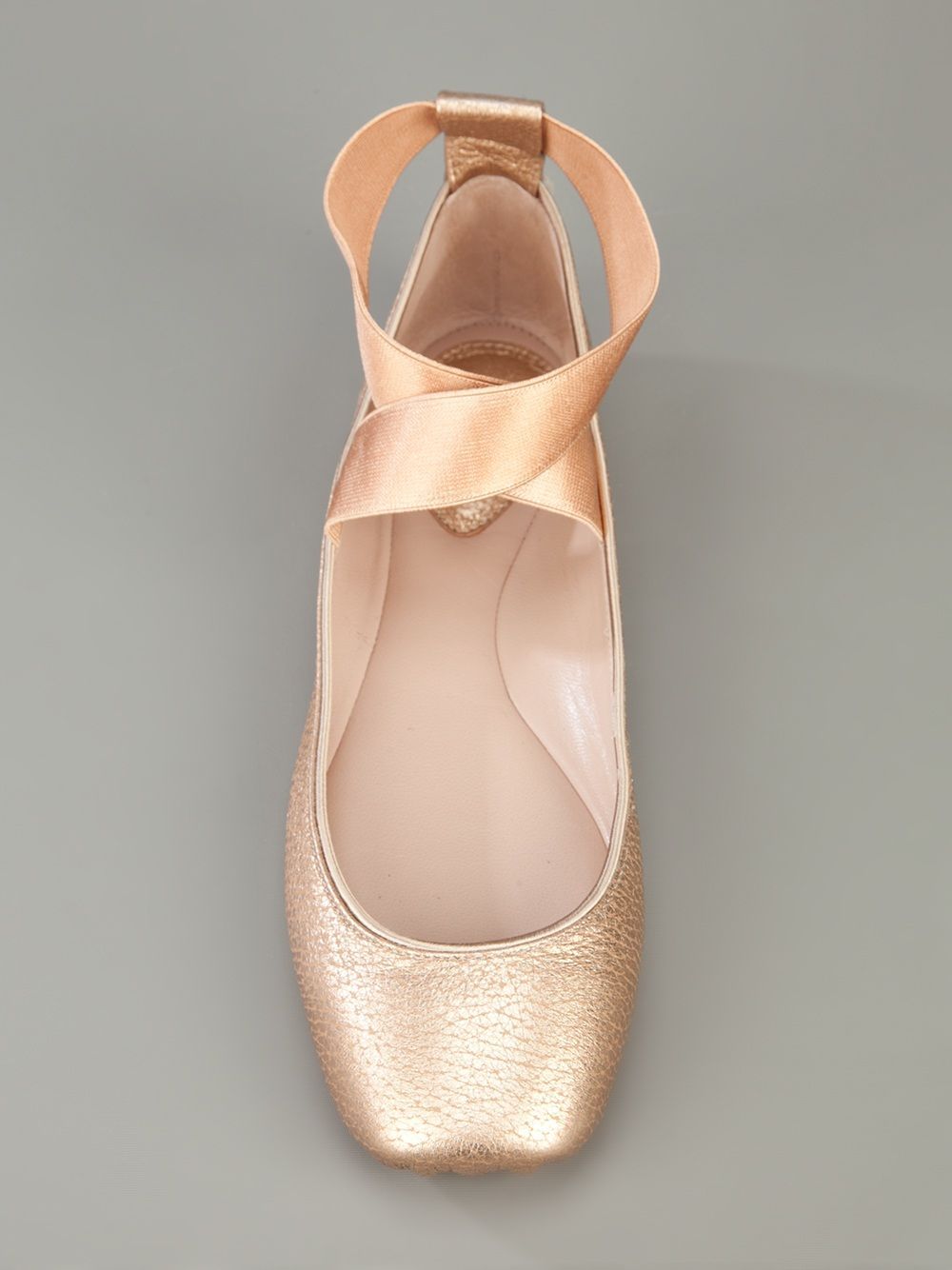 Flats made to look like pointe shoes