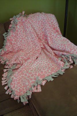 Fleece Tie Blanket Tutorial