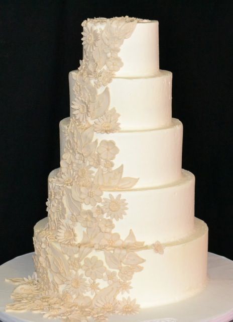 Flower Lace Wedding Cake