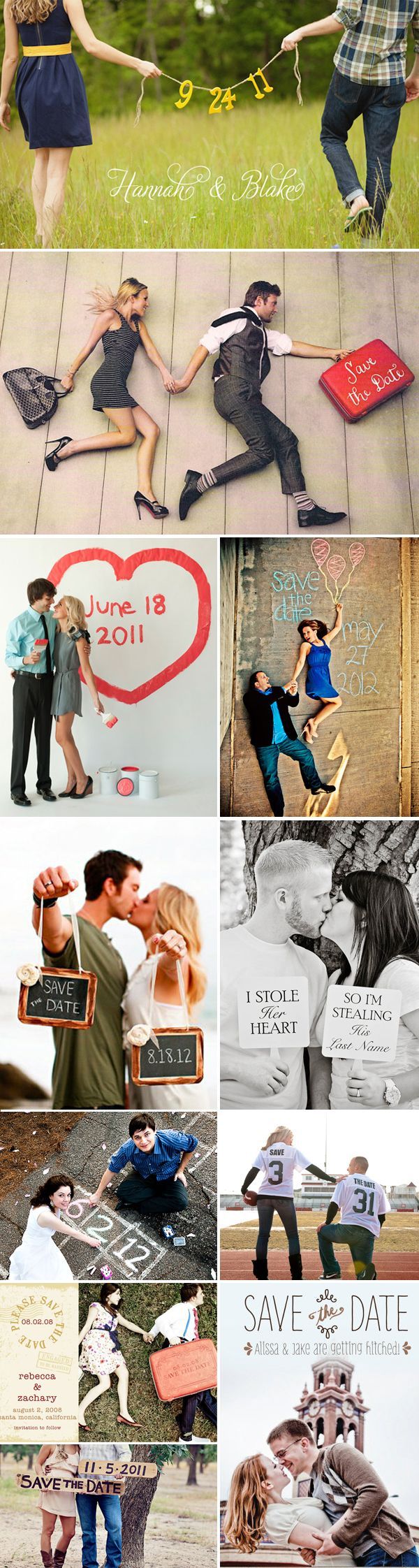 Fun save-the-dates/ I havent seen some of these!!