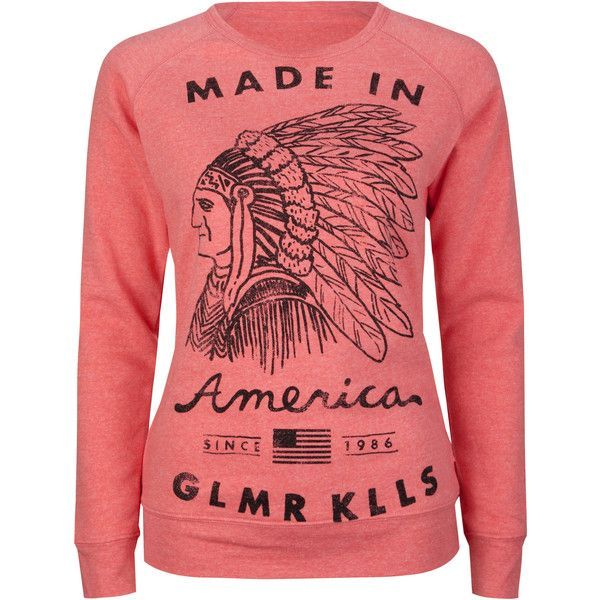 GLAMOUR KILLS American Made Womens Sweatshirt ($46) ❤ liked on Polyvore