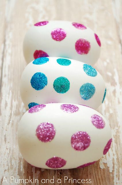 Glitter Easter Eggs