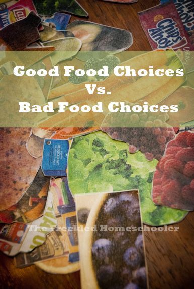 Good Food Choices vs. Bad Food Choices – An Activity