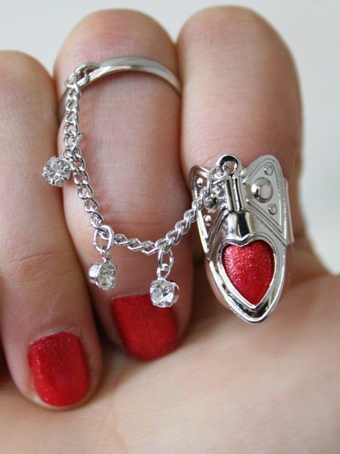 Heart Nail Ring