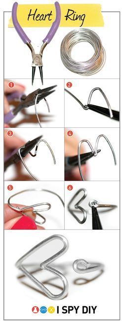 Heart Ring. doing this when i get pliers