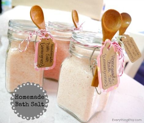 Homemade Bath Salt {DIY Gift}…easy tutorial.