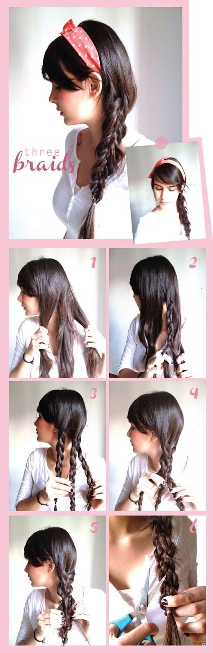 How To Make Three Braids | hairstyles tutorial