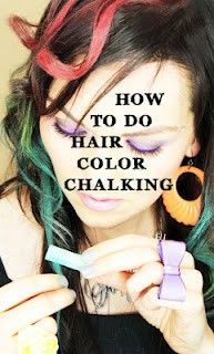How to color your hair with chalk