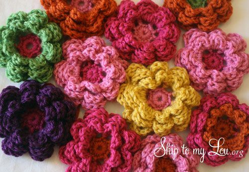 How to crochet flowers