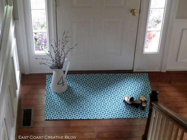 I am SO making these! Rugs in any shape, size, fabric you want! Very clever.