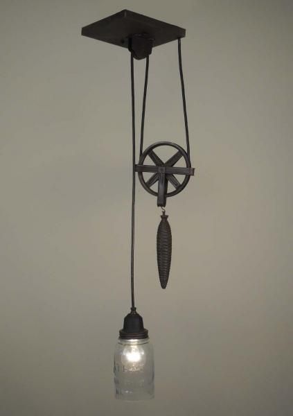 I can see this classic pulley lamp in a lot of interiors today