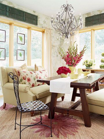 I love this Garden fresh sunroom!