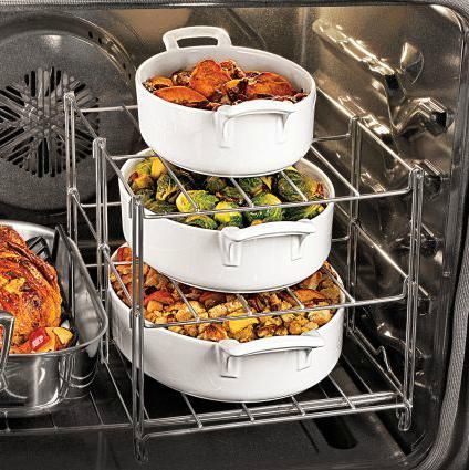I need this! Why have I not seen this before? stacking oven rack…AWESOME $5.99