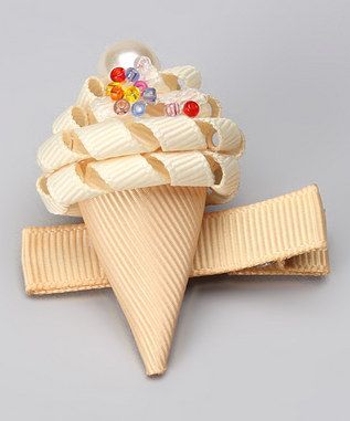 Icecream ribbon hairbow – cute idea! On zulily today