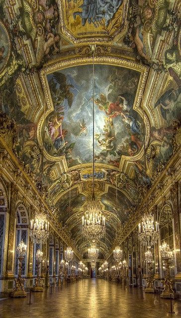 Interior of the Palace of Versailles, France