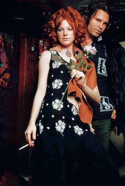 Jim Morrison and Pamela Courson via Feyza Benekli