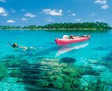 Kayaking in paradise