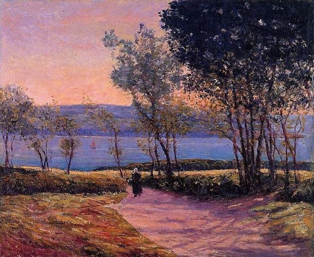 Landscape by the Water, Maxime Maufra (1861-1918) French Impressionist Painter
