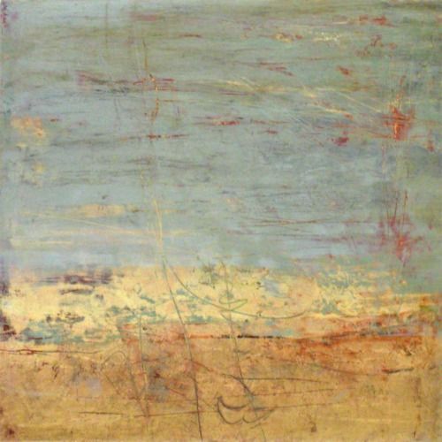 Martha Rea Baker, “Traces of Time 3”, Oil and cold wax