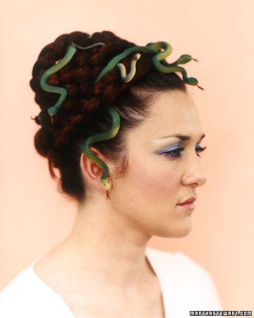 Medusa (simple little idea)  Maybe if I wear my hair like this the kids will rea