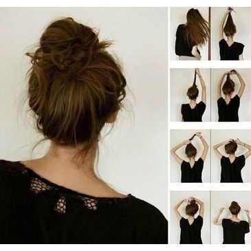 Messy bun how to