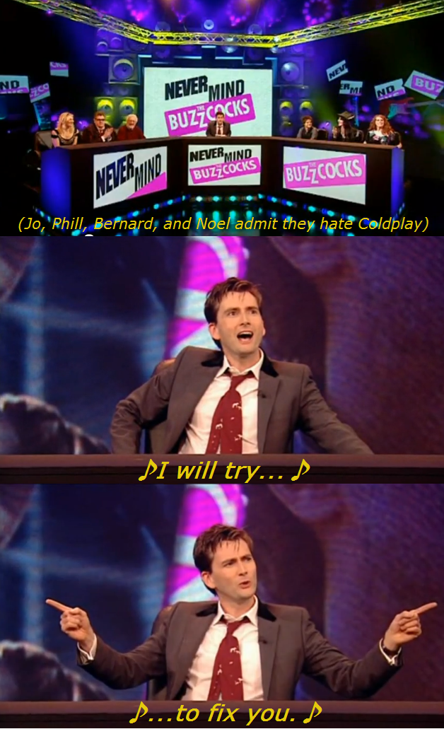 NMTB Doctor Who Best Moments part 1: Coldplay.