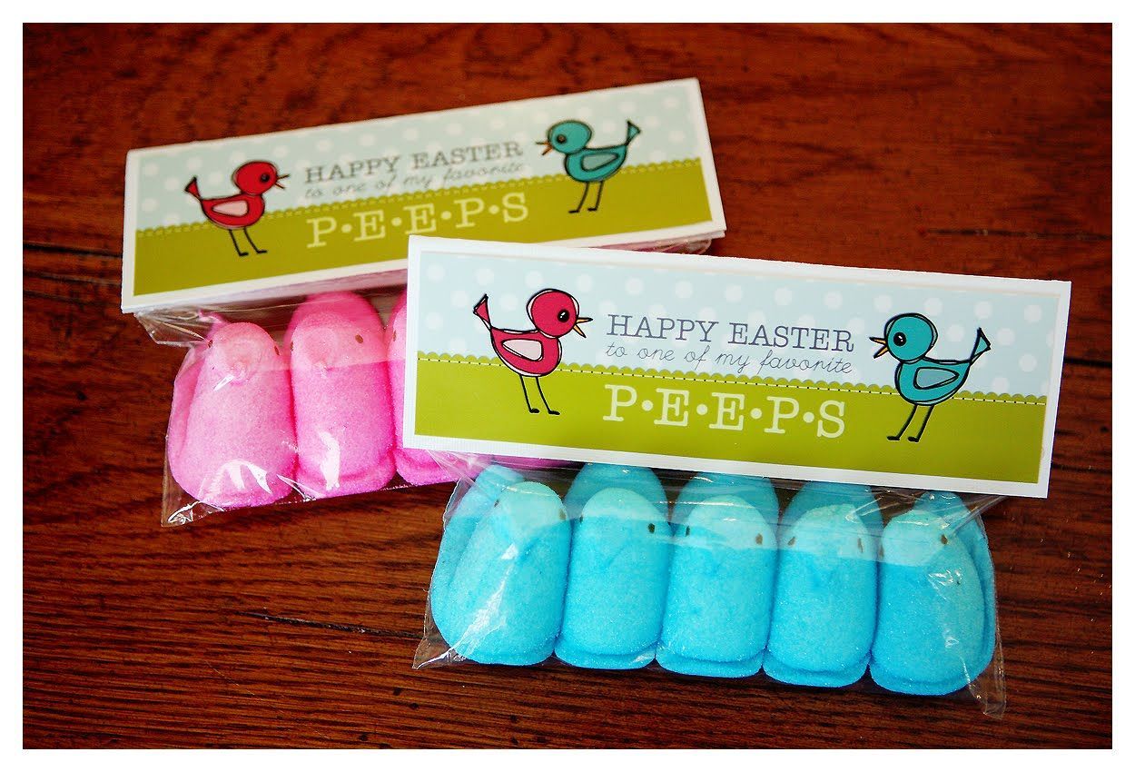 Peeps Easter gift // Made these for Sunday School Teachers last year … super c