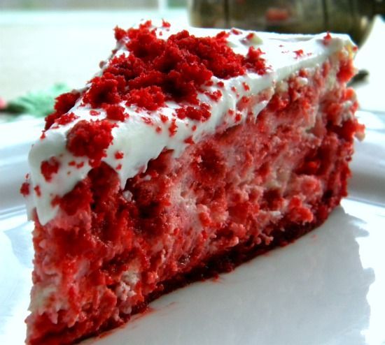 RED VELVET CHEESECAKE.  Perfect for Christmas or Valentine's Day!