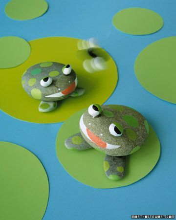 Rock Frog.  Any outdoor walk can turn into a craft project — just gather up som