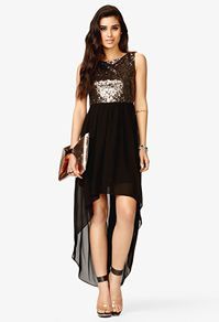 Sequined High-Low Dress #Forever21 #Dresses #SpecialOccasion