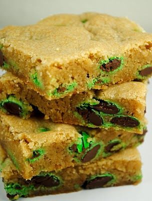 St. Patrick's Day Blondies