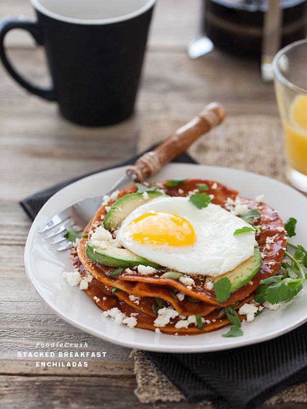 Stacked Breakfast Enchiladas