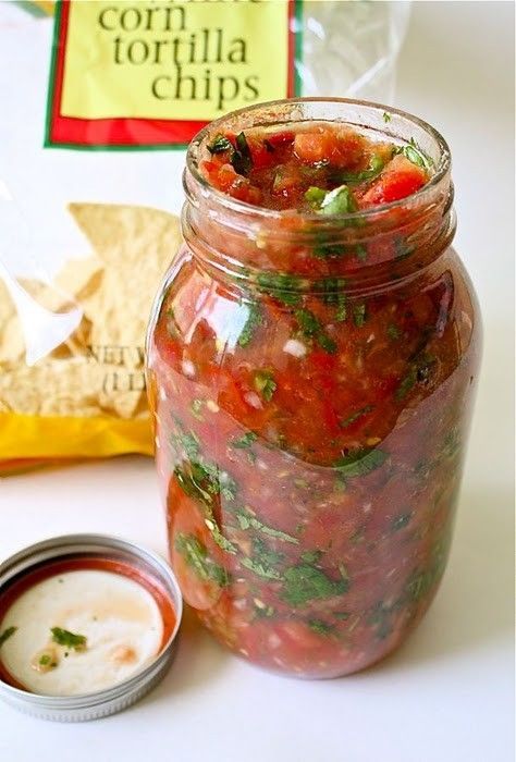 Stopped buying the jar stuff once I tasted this homemade salsa. Simple and delic