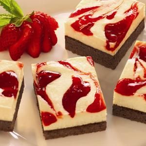 Strawberry Cheesecake Brownies – Get the great taste of yummy strawberry cheesec