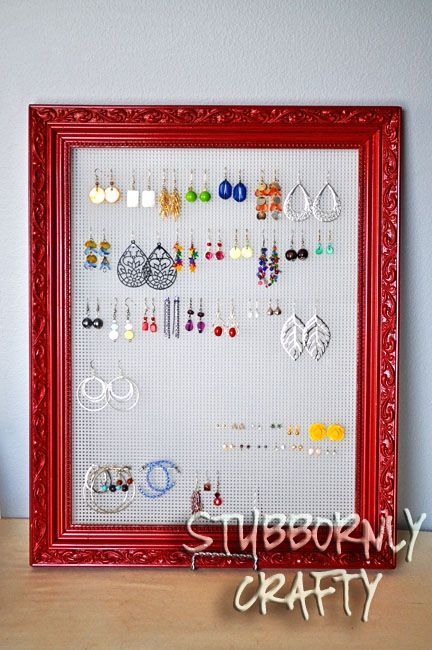 Stubbornly Crafty's Earrings Holder