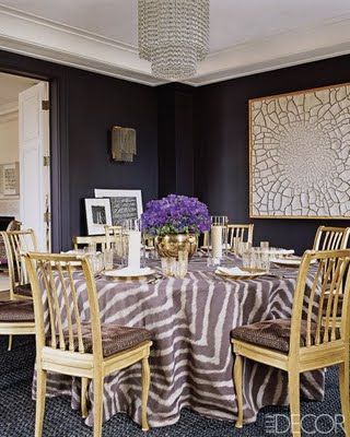 Style Redux: Aubergine and Deep Plum = wall color